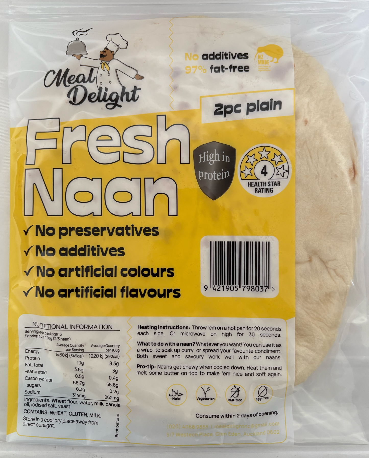 Fresh Naan 2 pack